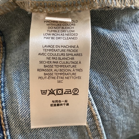 ANTHROPOLOGIE PILCRO THE VINTAGE STRAIGHT JEANS DENIM RAW HEM 29 NEW - Picture 9 of 9